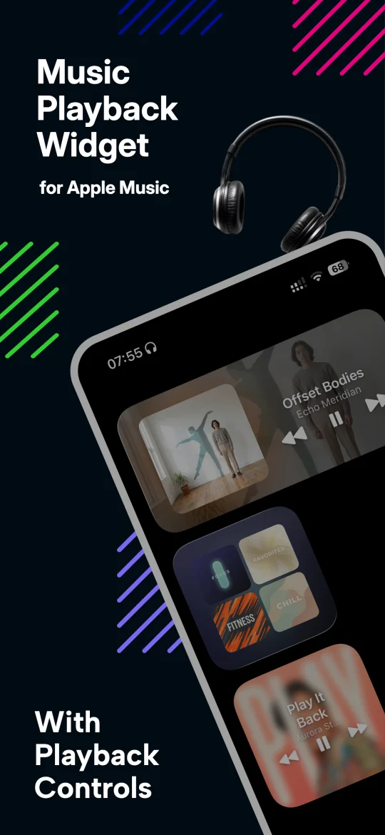 NowPlay Studio — iOS-Widget für Apple Music mit Album-Art-Hintergrund